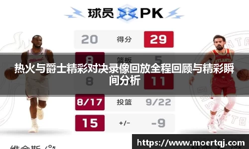 热火与爵士精彩对决录像回放全程回顾与精彩瞬间分析